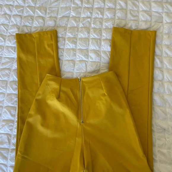 Tiger Mist yellow high waisted Kinsley pants - Picture 5 of 9